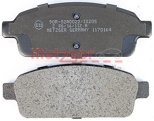 METZGER 1170164 GREENPARTS Bremsbelagsatz, Scheibenbremse